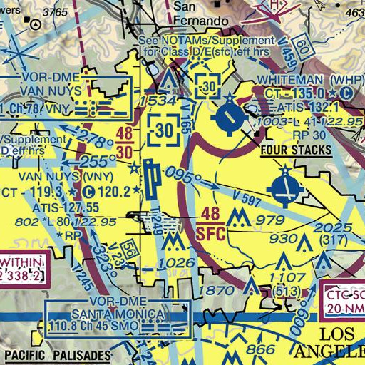 FAA VFR chart of Fulton Middle School, CA