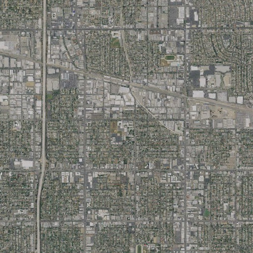 Aerial imagery of Fulton Middle School, CA