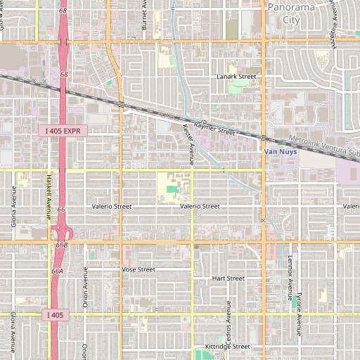 OpenStreetMap map of Fulton Middle School, CA