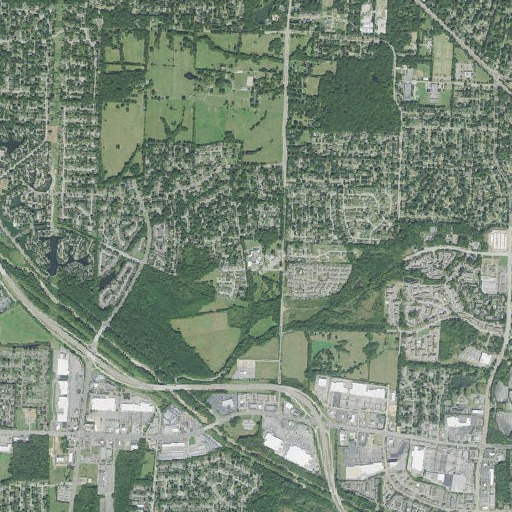Aerial imagery of Oak Forest School, TN