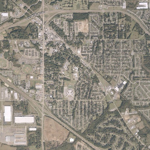 Aerial imagery of Olive Branch Intermediate School, MS