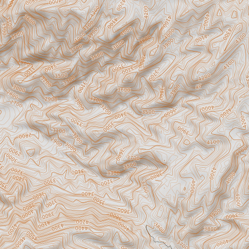 OpenTopoMap map of Funeral Mountains, CA