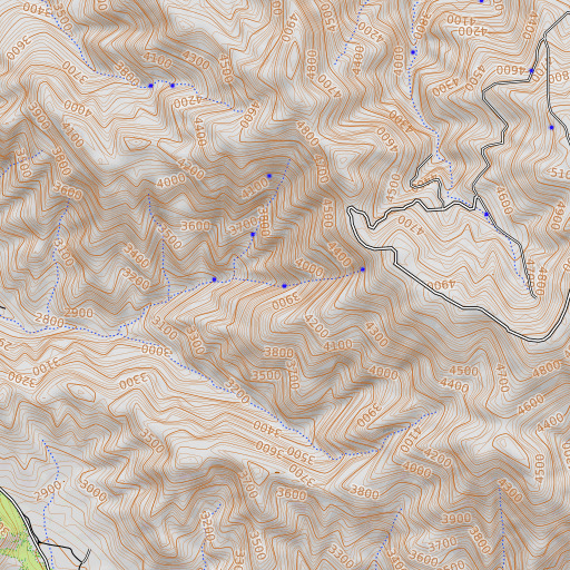 OpenTopoMap map of Gale Spring, CA