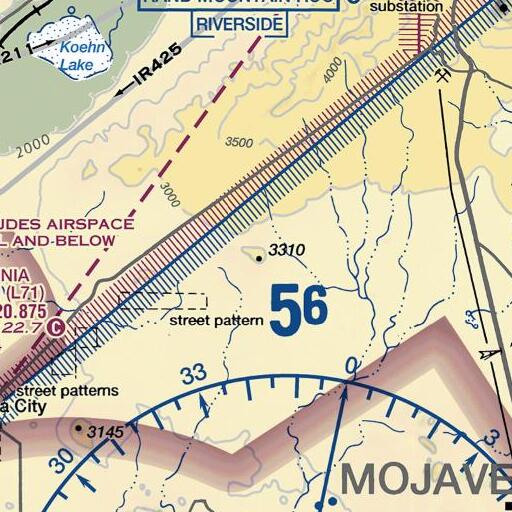 FAA VFR chart of Galileo Hill, CA