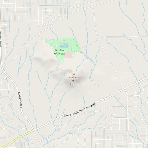 OpenStreetMap map of Galileo Hill, CA