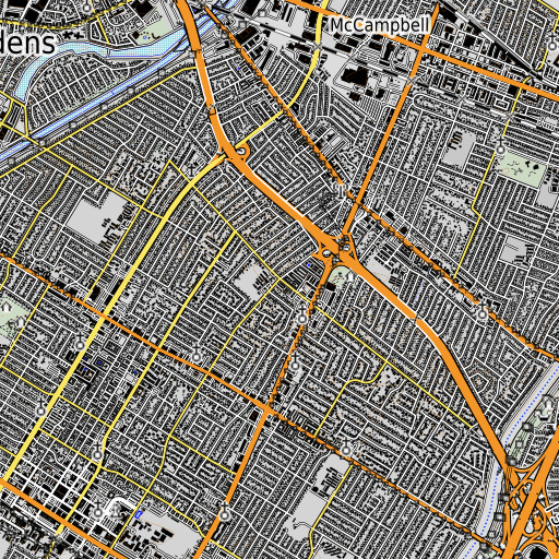 OpenTopoMap map of Gallatin Elementary School, CA