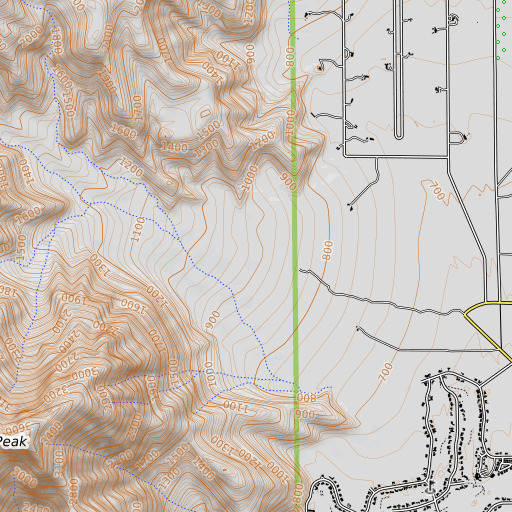 OpenTopoMap map of Galleta Meadows, CA