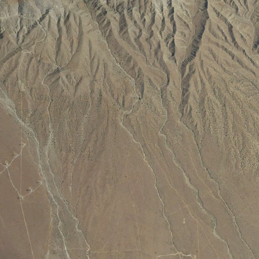 Aerial imagery of Gamble Spring Canyon, CA