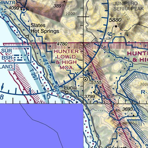 FAA VFR chart of Gamboa Trail, CA