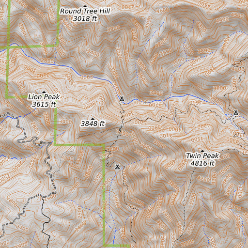 OpenTopoMap map of Gamboa Trail, CA