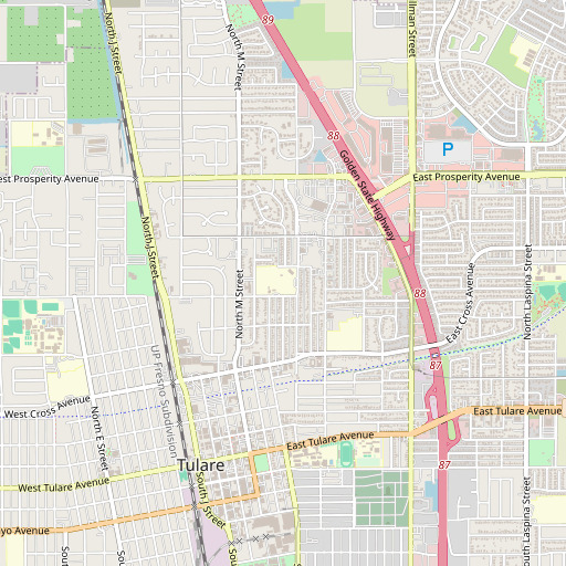 OpenStreetMap map of Garden Elementary School, CA