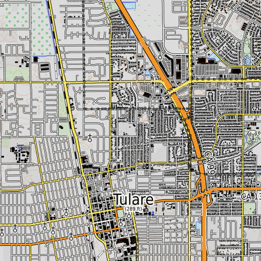 OpenTopoMap map of Garden Elementary School, CA