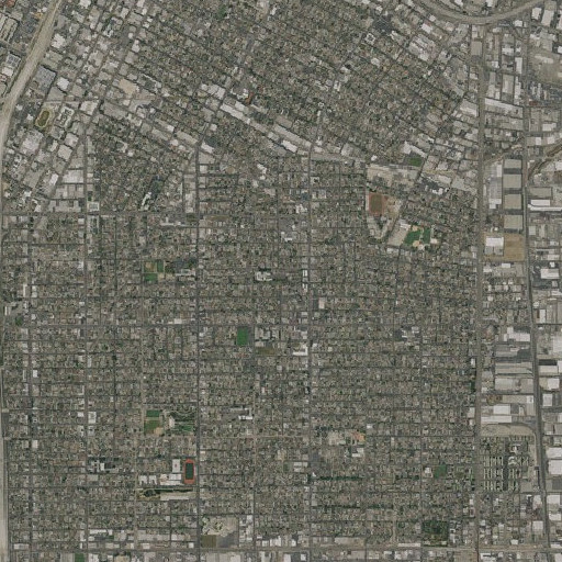 Aerial imagery of Garden Gate High School, CA