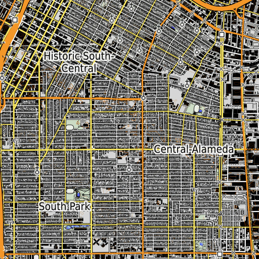 OpenTopoMap map of Garden Gate High School, CA