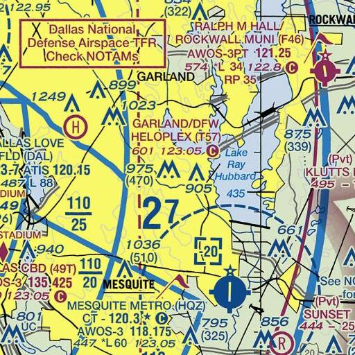 FAA VFR chart of Interchange 59, TX