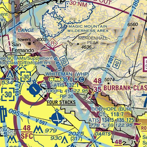 FAA VFR chart of Goldenrod Spring, CA