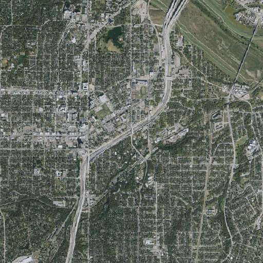 Aerial imagery of Interchange 425B, TX