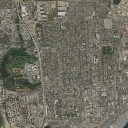Aerial imagery of Gulf Elementary School, CA