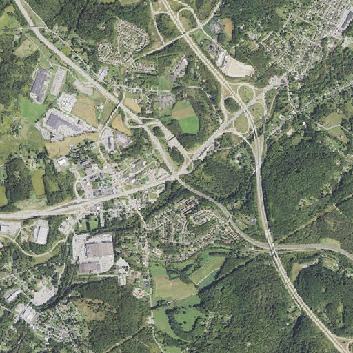 Aerial imagery of Interchange 58, PA