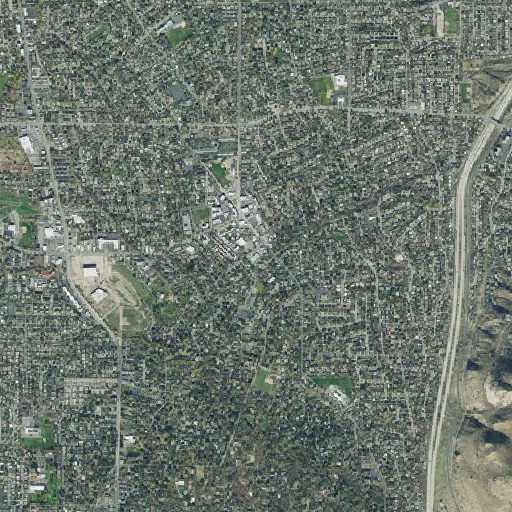 Aerial imagery of Holladay Post Office, UT