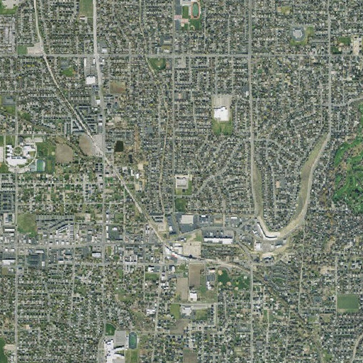 Aerial imagery of Sprucewood Elementary School, UT