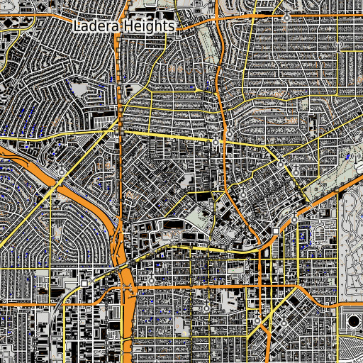 OpenTopoMap map of Highland Elementary School, CA