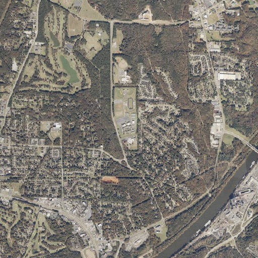 Aerial imagery of Northridge High School, AL