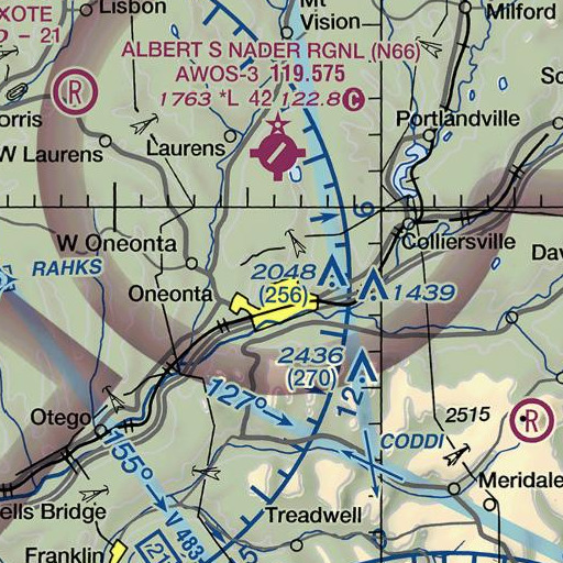 FAA VFR chart of Lee Hall Computing Center, NY