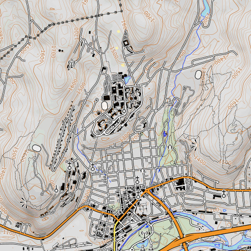 OpenTopoMap map of Lee Hall Computing Center, NY