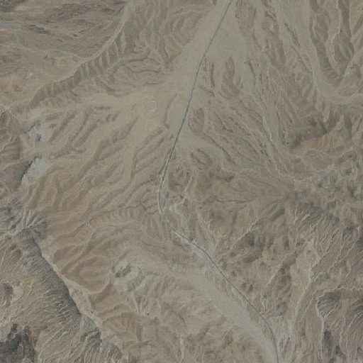Aerial imagery of Ibex Pass, CA