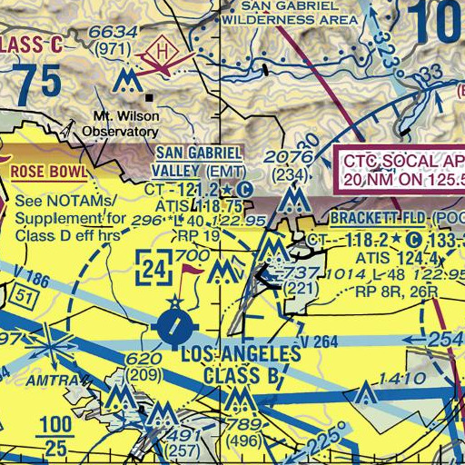 FAA VFR chart of Immaculate Conception School, CA