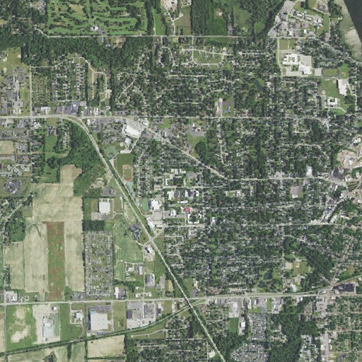 Aerial imagery of Lowry Hall, MI