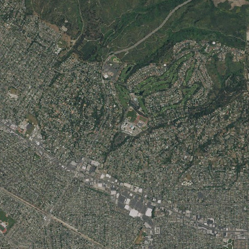 Aerial imagery of La Serna High School, CA