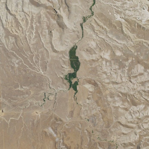 Aerial imagery of Larious Creek, CA