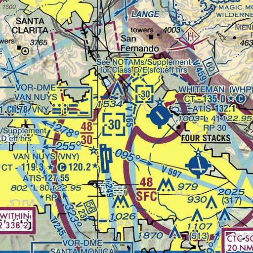 FAA VFR chart of Lassen Elementary School, CA