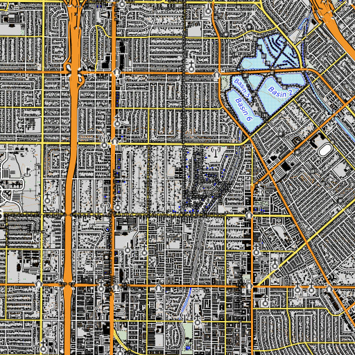 OpenTopoMap map of Lassen Elementary School, CA