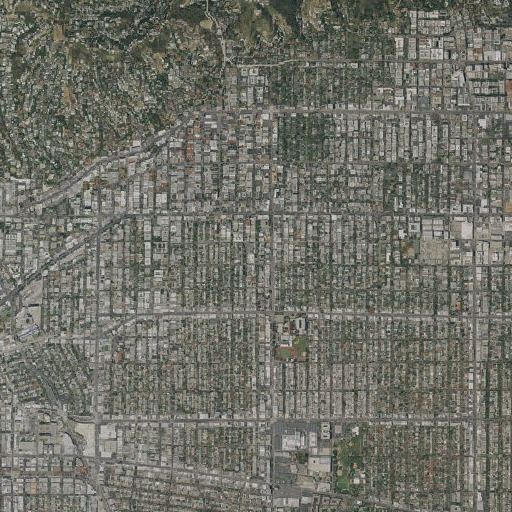 Aerial imagery of Laurel School, CA