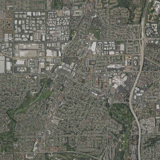Aerial imagery of Laurel Elementary School, CA