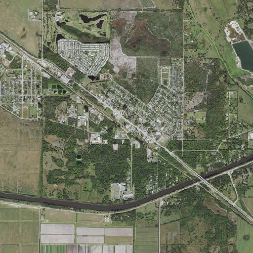 Aerial imagery of Indiantown Post Office, FL