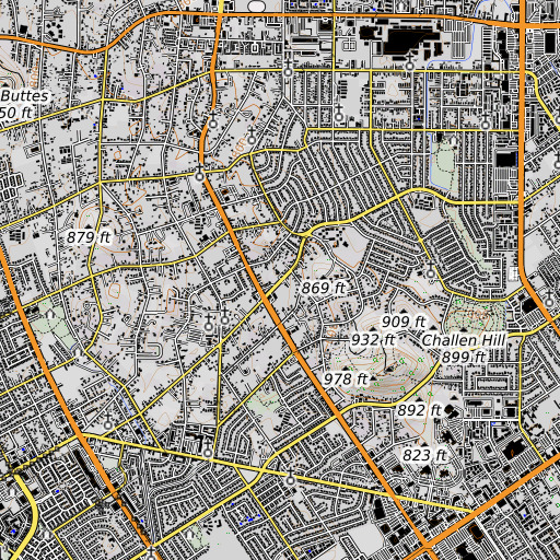 OpenTopoMap map of Learning Bee School, CA
