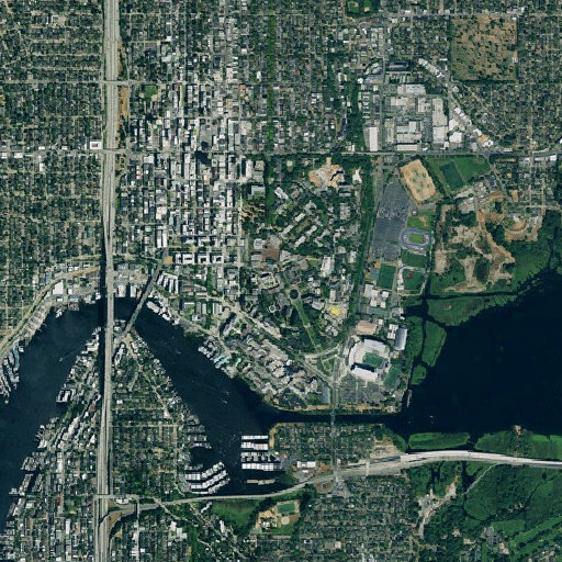 Aerial imagery of Johnson Hall, WA