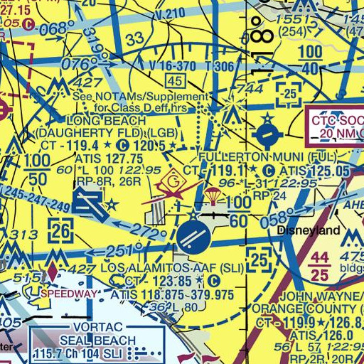 FAA VFR chart of Moody Creek, CA