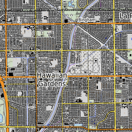 OpenTopoMap map of Moody Creek, CA