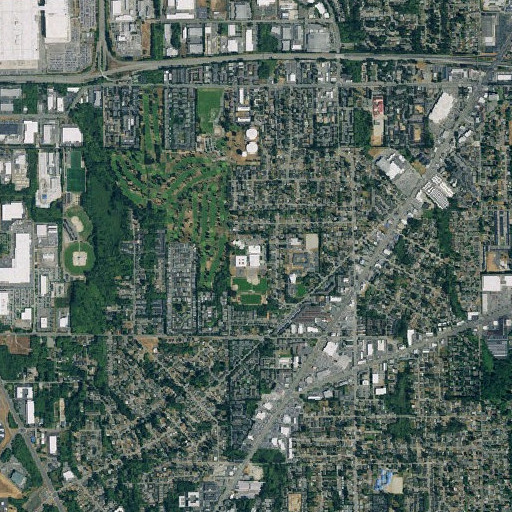 Aerial imagery of Rose Alternative Middle School, WA