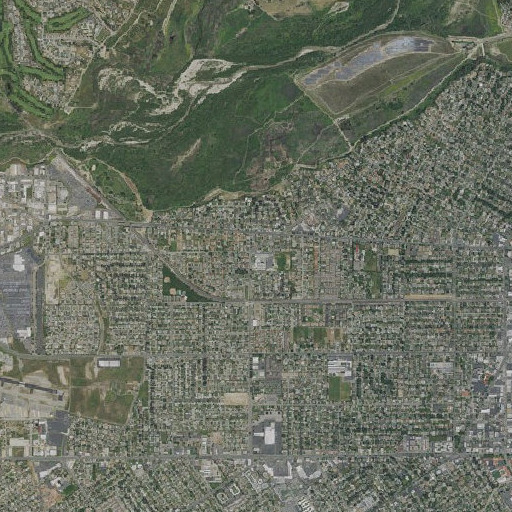 Aerial imagery of Mountain View Elementary School, CA