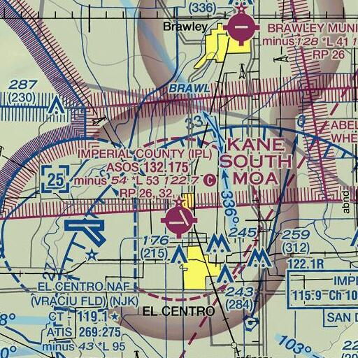 FAA VFR chart of Newside Drain, CA