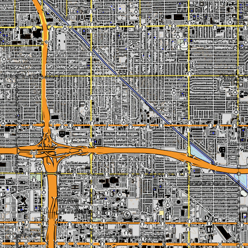 OpenTopoMap map of McDowell Post Office, AZ