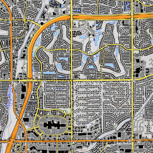OpenTopoMap map of Arrowhead Elementary School, AZ