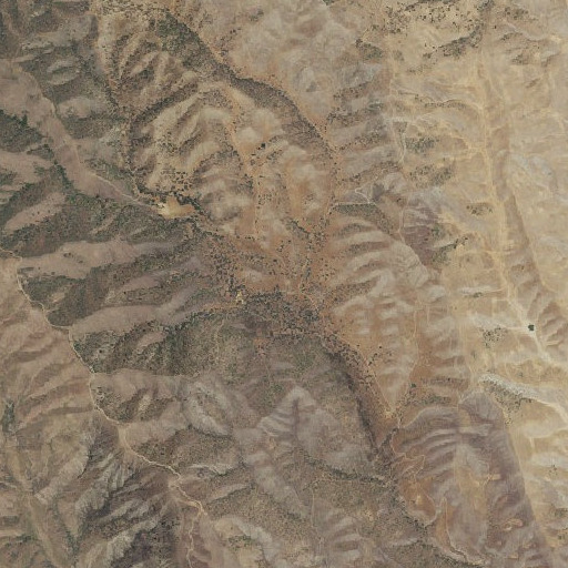 Aerial imagery of Oak Flat, CA