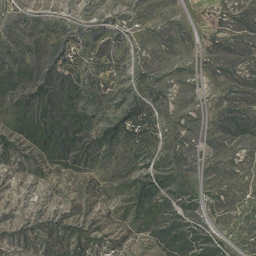 Aerial imagery of Oak Flat Spring, CA